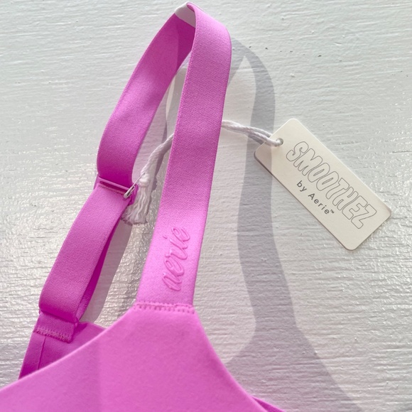 New Aerie SMOOTHEZ Full Coverage Lightly Lined Underwire Bra Pink Size 38D - Picture 7 of 15
